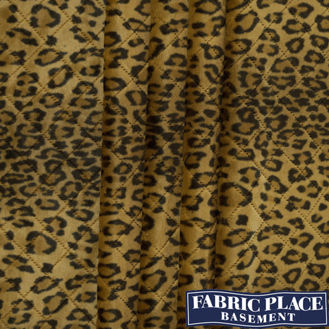 Faux Fur - Quilted Cheetah Print
